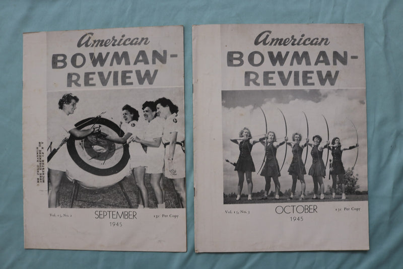 1945 AMERICAN BOWMAN-REVIEW MAGAZINE - LOT OF 11 - O 3751