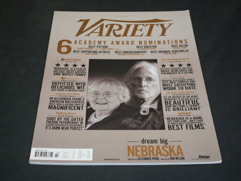 2014 JANUARY 22 VARIETY MAGAZINE - NEBRASKA - SP 3365