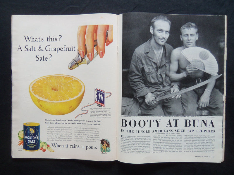1943 FEBRUARY 22 LIFE MAGAZINE - ARMY AIR OBSERVER - L 327