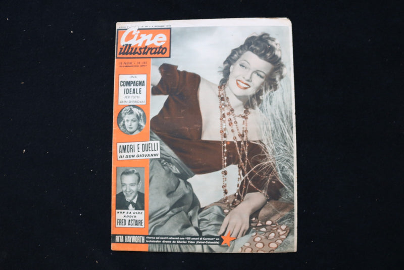 1949 DECEMBER 4 CINE ILLUSTRATO MAGAZINE - RITA HAYWORTH COVER - E 25319