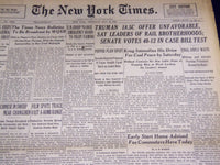 1946 MAY 23 NEW YORK TIMES - KRUG INTENSIFIES DRIVE FOR COAL PEACE - NT 3253