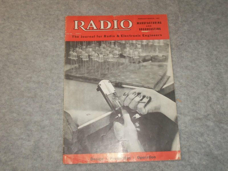 1947 FEBRUARY-MARCH RADIO MANUFACTURING AND BROADCASTING MAGAZINE - J 6300