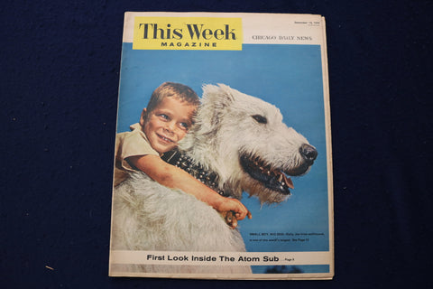 1955 DEC 10 THIS WEEK MAGAZINE - MAURICE CHEVALIER ARTICLE AND PHOTO - E 22987