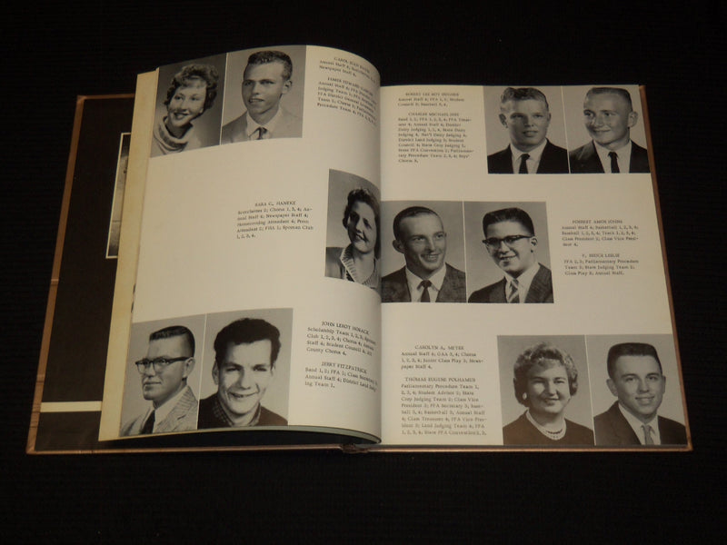 1962 HOUSTONIAN HOUSTON HIGH SCHOOL YEARBOOK - HOUSTON, OHIO - YB 2000