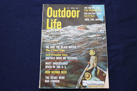 1963 AUGUST OUTDOOR LIFE MAGAZINE - FISHING, HUNTING, CAMPING - E 9071