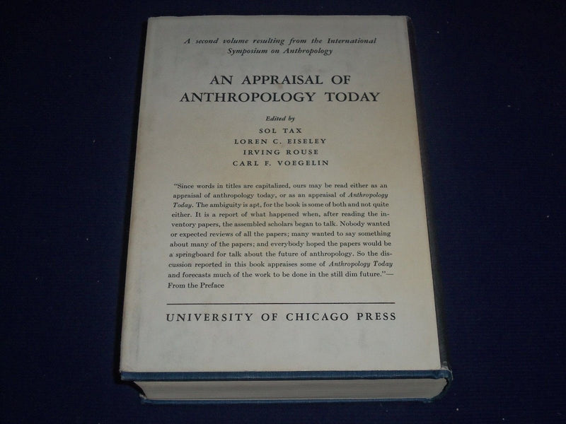 1955 ANTHROPOLOGY TODAY AN ENCYCLOPEDIC INVENTORY BY A. L. KROEBER - KD 2309