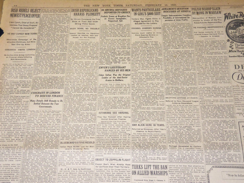 1923 FEB 10 NEW YORK TIMES - FORD FOUNDS A $15,000,000 COAL COMPANY - NT 7986