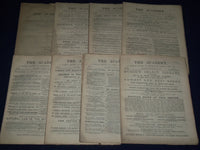 1887 THE ACADEMY WEEKLY REVIEW OF LITERATURE LOT OF 52 COMPLETE - LONDON - O 1