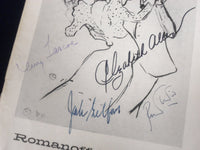 1957 PLAYBILL ROMANOFF & JULIET SIGNED PETER USTINOV CLARK + 4 OTHERS - J 1767