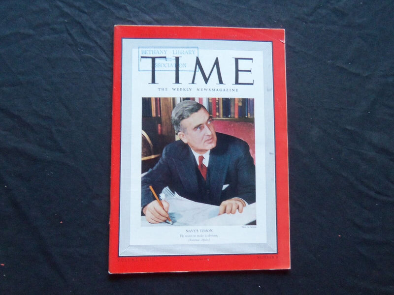 1939 FEBRUARY 20 TIME MAGAZINE - CHARLES EDISON - T 648