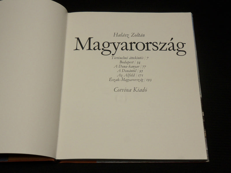 1980 MAGYARORSZAG HARDCOVER BOOK BY HALASZ ZOLTAN - KIADO - R 723B