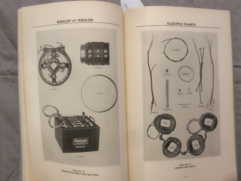1926-1927 KOHLER OF KOHLER ELECTRIC PLANTS CATALOGS - LOT OF 3 - K 253
