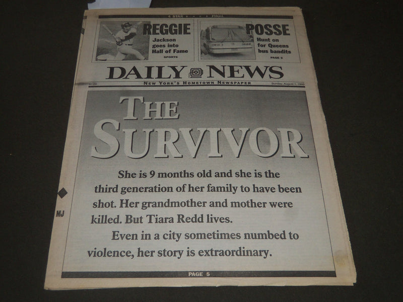 1993 AUGUST 1 NEW YORK DAILY NEWS - MR. OCTOBER HALL OF FAME - NP 2614