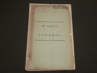 1859 MR. BROWN'S ADDRESS AT TRINITY COLLEGE BOOK - HARTFORD - J 6220