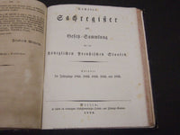 1830 ANHANG ZUR OEFER SAMMLUNG FUR DIE KONIGLICHEN PREUBISCHEN STAATEN - KD 35