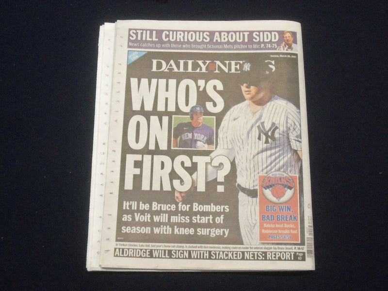 2021 MARCH 28 NEW YORK DAILY NEWS NEWSPAPER- GUNS, GANGS RAVAGED BROOKLYN FAMILY