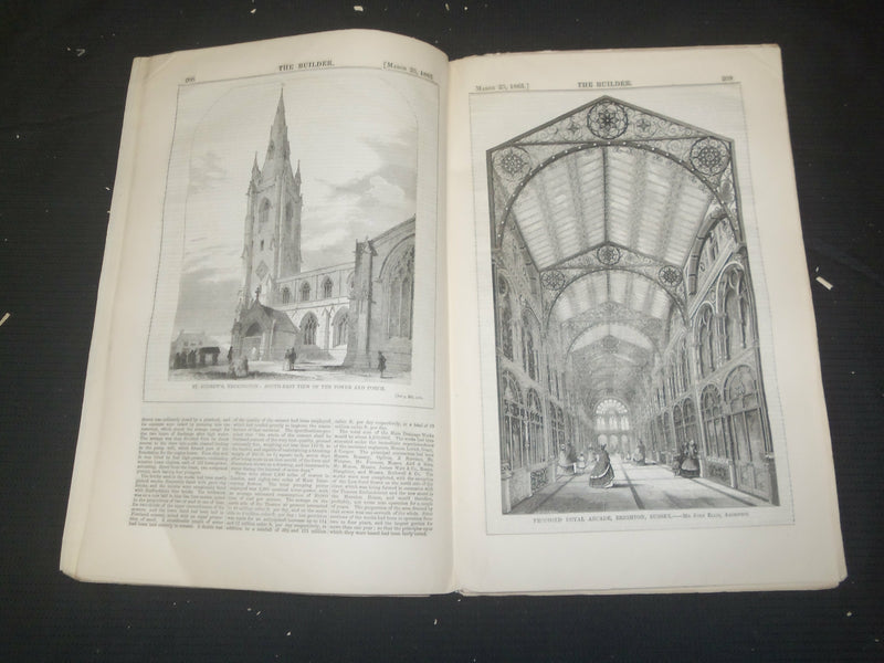 1865 MARCH 25 THE BUILDER ARCHITECT MAGAZINE - ILLUSTRATIONS - ST 415H