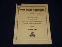 1963 UNION CYCLIST INTERNATIONAL RULES & REGULATIONS - PARIS CONGRESS - KD 5293K