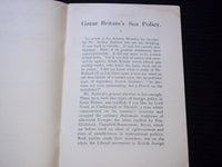 1917 GREAT BRITAIN'S SEA POLICY SOFTCOVER BOOK BY PROF. GILBERT MURRAY - J 7163