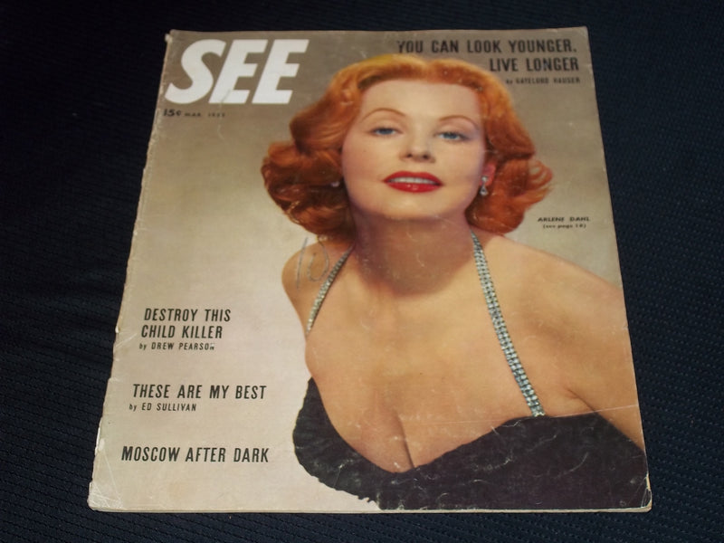 1952 MARCH SEE MAGAZINE - ARLENE DAHL FRONT COVER - E 20018