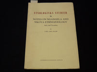 1983 ETNOLOGISKA STUDIER - NGANGELA AND NKOYA ENTNOZOOLOGY BY SILOW - J 7451