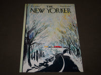 1965 FEBRUARY 27 NEW YORKER MAGAZINE FRONT COVER ONLY - GREAT ART FOR FRAMING