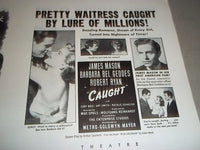1949 CAUGHT MOVIE PRESS BOOK STARRING JAMES MASON & BARBARA BEL GEDDES - P 108