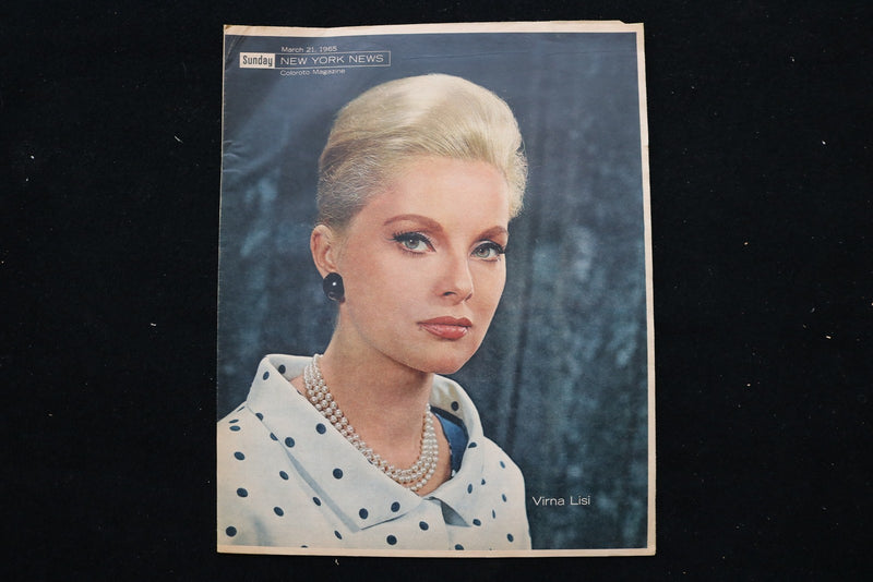 1965 MARCH 21 SUNDAY NY NEWS COLOROTO MAGAZINE - VIRNA LISI COVER - E 25480