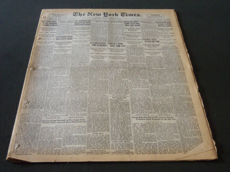 1929 JANUARY 28 NEW YORK TIMES - EAST RIVER DRIVE TO COST $9,000,000 - NT 6639