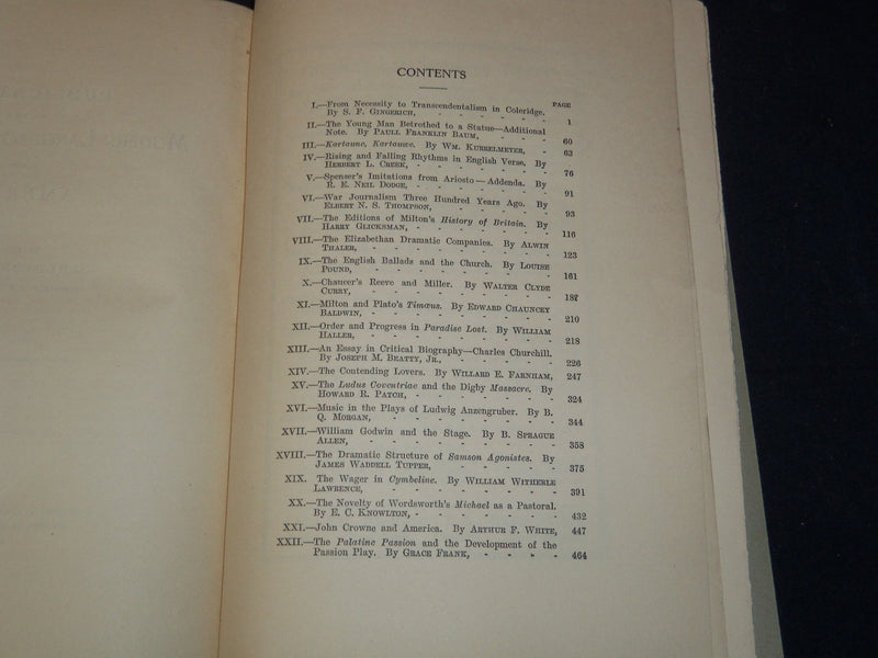 1919-1920 MODERN LANGUAGE ASSOCIATION OF AMERICA PUBLICATIONS LOT OF 4 - K 2080