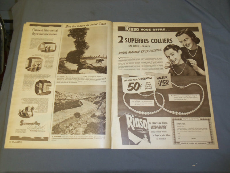1951 SEP 30 LA PATRIE NEWSPAPER-FRENCH-PRINCESS ELIZABETH-PRINCE PHILIPPE-FR2240