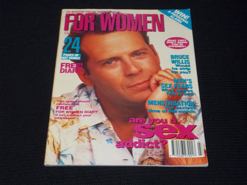 1992 VOL 1 #5 FOR WOMEN MAGAZINE - BRUCE WILLIS FRONT COVER - E 16901