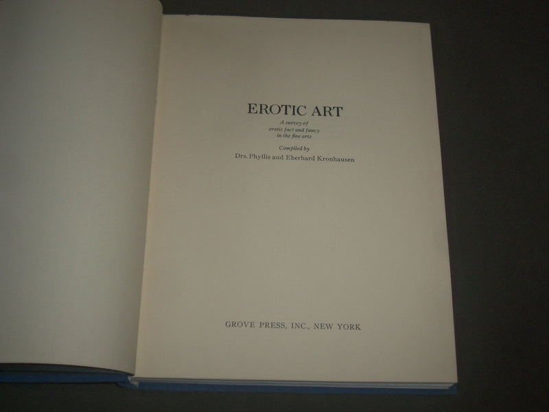 1968 EROTIC ART IN THE FINE ARTS BOOK BY DR. PHYLLIS KRONHAUSEN - I 1479
