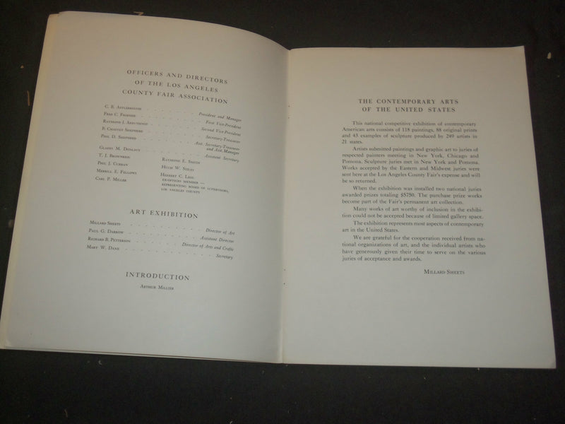 1956 CONTEMPORARY ARTS OF U.S. EXHIBITION PROGRAM - J 6393