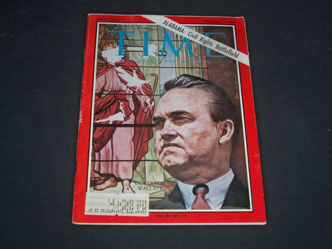1963 SEPTEMBER 27 TIME MAGAZINE - GEORGE WALLACE, GOVERNOR OF ALABAMA - T 1948