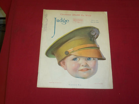 1919 JUNE 7 JUDGE MAGAZINE - CAPTAIN KID - ILLUSTRATIONS, STORIES & ADS - B 6083