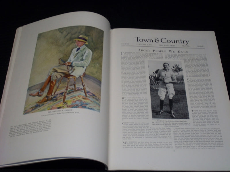 1930 FEBRUARY 15 TOWN & COUNTRY MAGAZINE - EMMET RAND FRONT COVER - E 2537