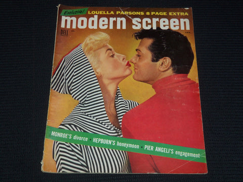 1955 JANUARY MODERN SCREEN MAGAZINE - JANET LEIGH & TONY CURTIS COVER - E 15515