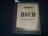 1800'S JOHANN BACH KLAVIERWERKE INNVENTIONEN - EDITION PETERS NO. 201 - KD 5295B
