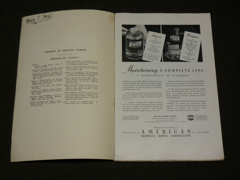 1940 MARCH ARCHIVES OF SURGERY SYMPOSIUM ON INTERVERTEBRAL DISKS - KD 6267