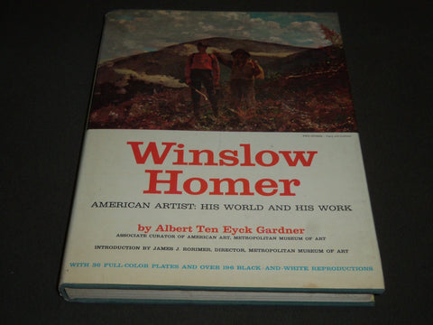 1961 WINSLOW HOMER BOOK BY ALBERT TEN EYCK GARDNER - NICE PRINTS - I 502