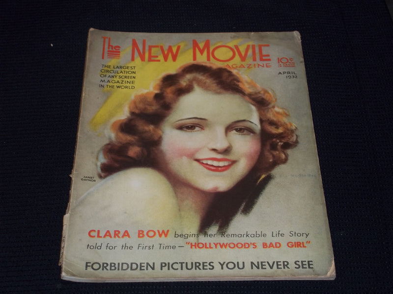 1932 APRIL THE NEW MOVIE MAGAZINE - JANET GAYNOR FRONT COVER - E 17166