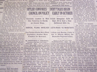 1933 SEPTEMBER 19 NEW YORK TIMES - HITLER CONVOKES COUNCIL - NT 3873