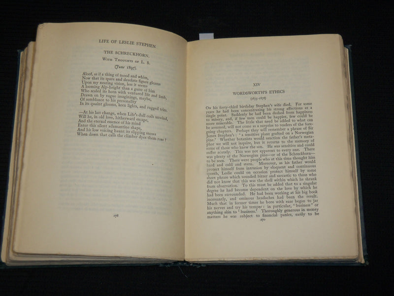 1906 THE LIFE AND LETTERS OF LESLIE STEPHEN HARDCOVER BOOK BY MAITLAND - KD 7508