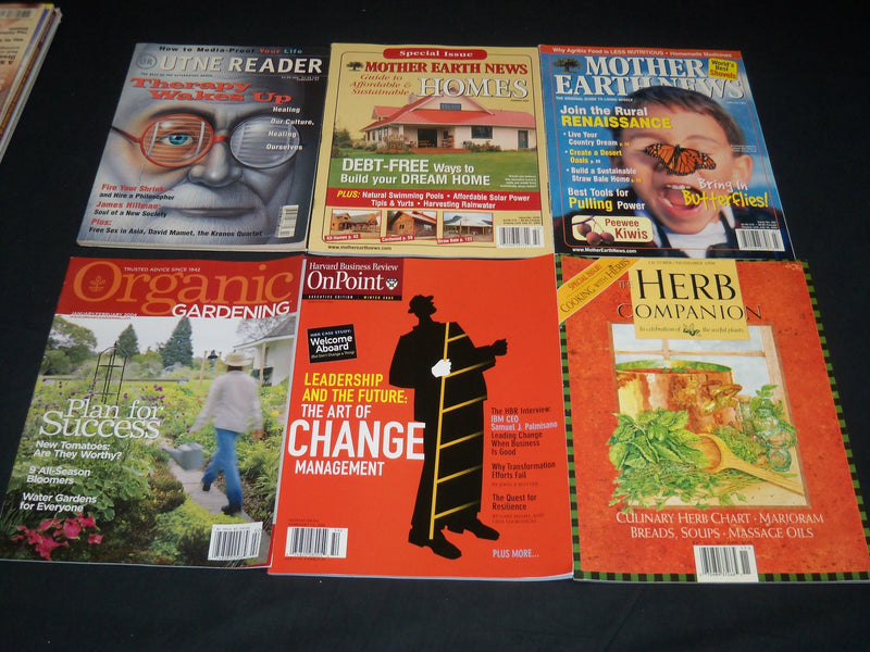 2000-2008 ASSORTED MAGAZINE LOT OF 28 - MOTHER EARTH - ECONOMIST - O 2930E