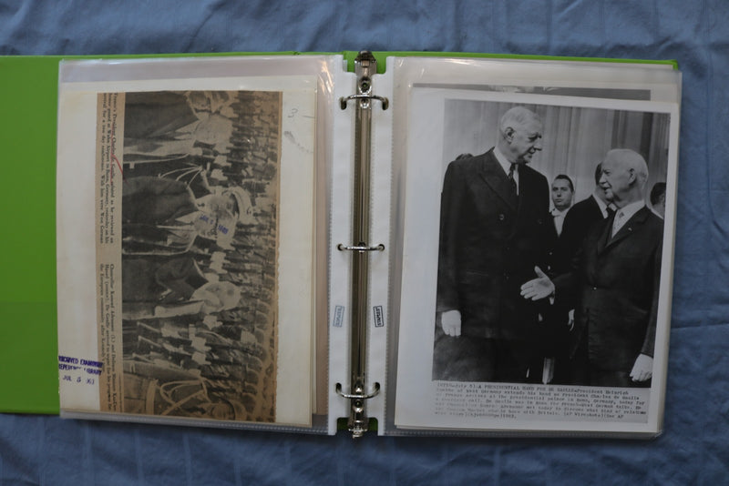 CHARLES DE GAULLE ORIGINAL NEWS PHOTOS BOOK #3 - 69 PHOTOS - #77