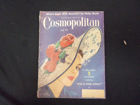 1948 JULY COSMOPOLITAN MAGAZINE - ILLUS COVER - ARTICLES, STORIES, ADS - ST 3051