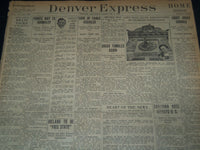 1921 DENVER EXPRESS NEWSPAPER LOT OF 7 - FATTY ARBUCKLE TRIAL - NTL 87