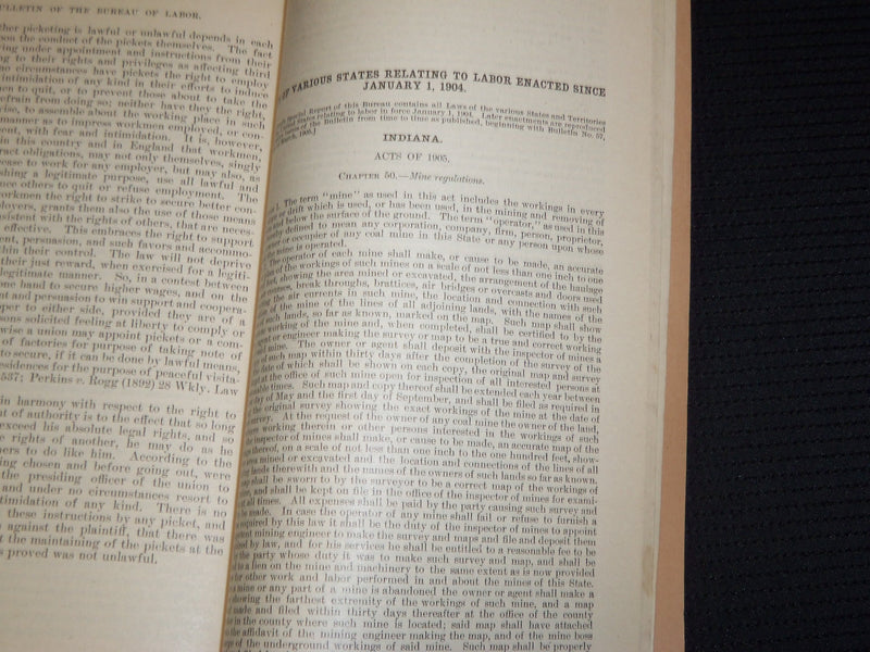 1906 MARCH BULLETIN OF THE BUREAU OF LABOR REPORT NO. 63 - K 39