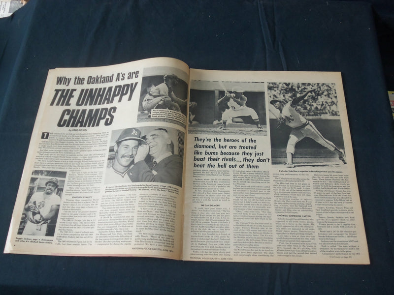1974 JUNE THE NATIONAL POLICE GAZETTE MAGAZINE - ELVIS- JACKIE KENNEDY - B 5796